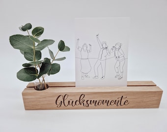 Photo bar "Moments of Happiness" with vase || card holder || Vase