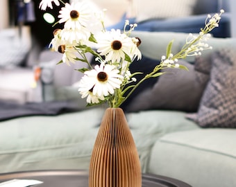 Brown Cone Vase Home Decor , Natural Vase , Indoor Vase,Decorative Vase , Vases, Wedding,Gife, Modern, coffee table, home decor