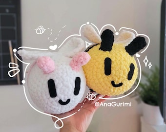 Bee crochet pattern [PDF] [GrowAGarden] [bee plush] [crochet bee]
