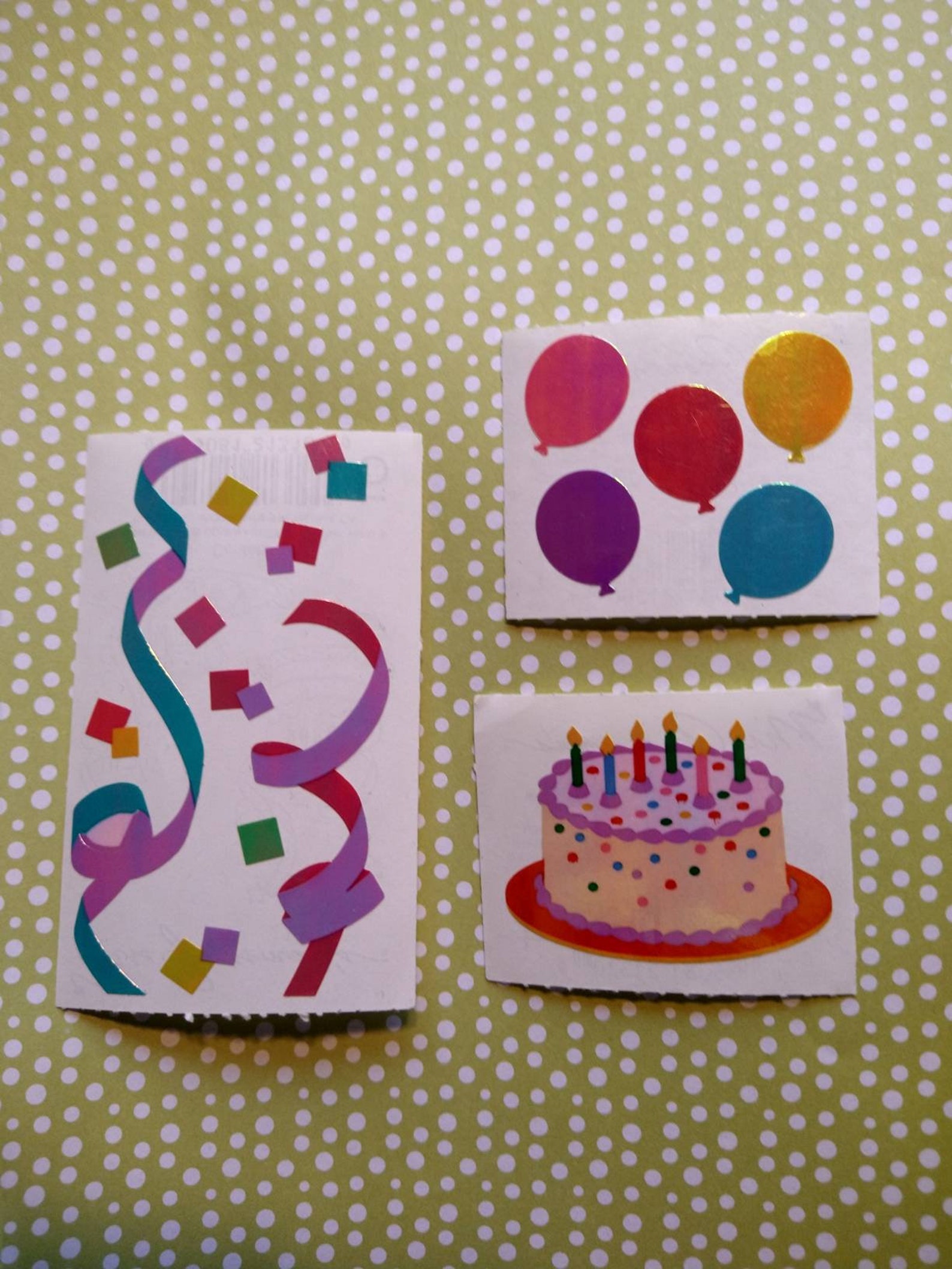birthday scrapbook stickers by mrs grossman opalescent etsy