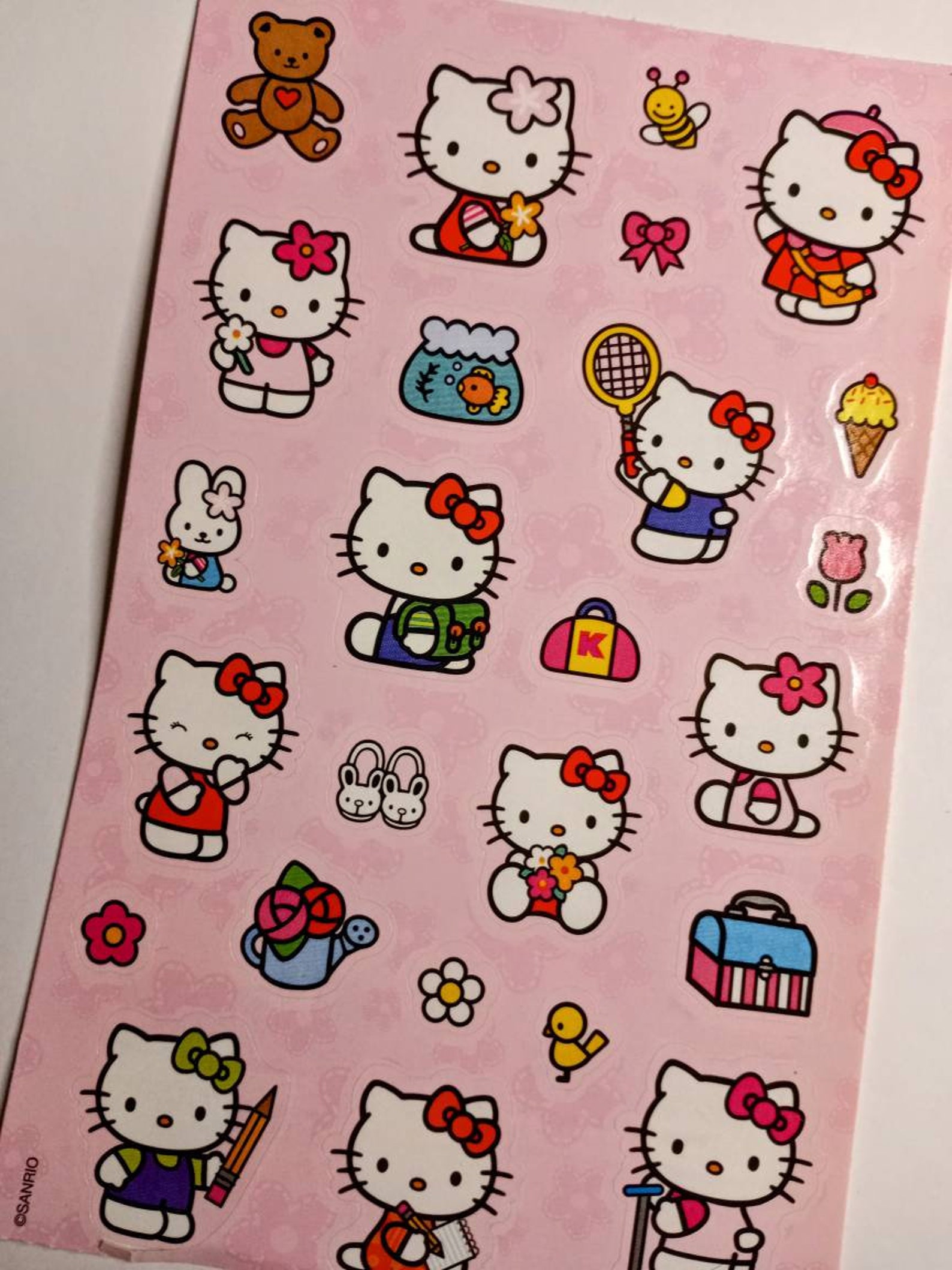 Hello Kitty Sticker Sheet de Sandylion Vintage Stickers to | Etsy