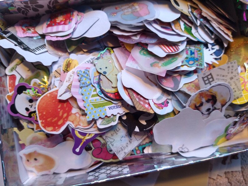 Kawaii Grab Bag Kawaii Sticker Flakes Stationery Grab Bag Korean Stationery Mini Memo Pad Kawaii Memo Sheet Grab Bag