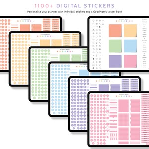 Digital Planner Blackout Dark Mode Goodnotes Undated Daily Planner ...