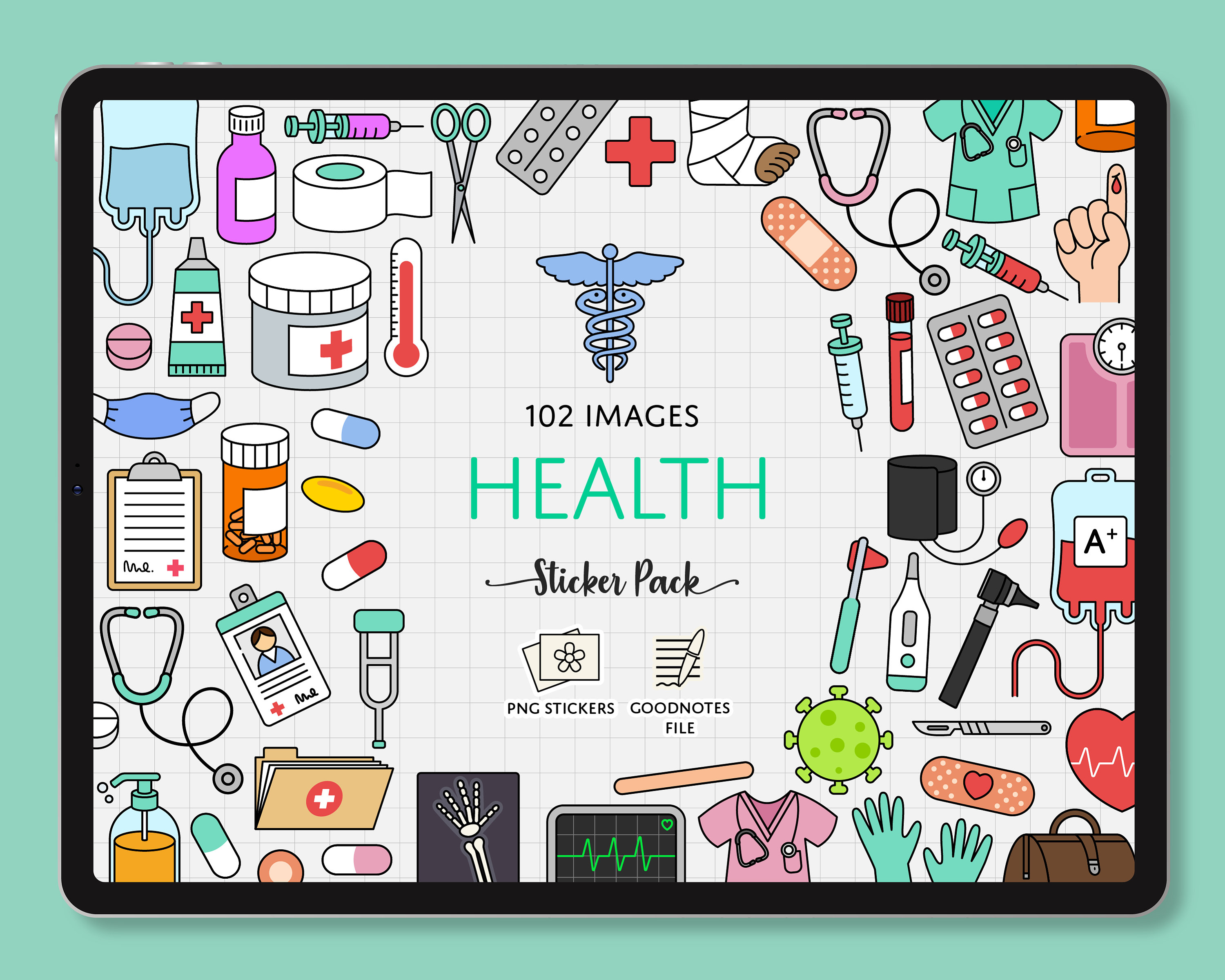 Medical Digital Stickers, Nurse Goodnotes Planner, Hospital Sticker ...