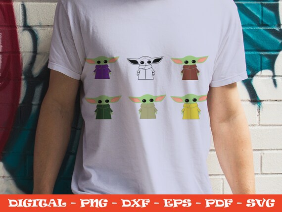 Download Baby Yoda Svg Baby Yoda Cut Filemandalorian Svg Star Wars Etsy