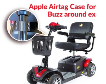 Apple Airtag Befestigungscase für Buzz around ex 4-Rad Elektroroller | Anti-Diebstahl | Custom Fit für andere Modelle verfügbar