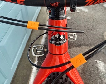 10 agrafes de câble de vélo pour VTT, vélo de route, moto tout-terrain, gros vélo | Gestion des câbles de vélo | Clips de guidage de câble de frein de vélo