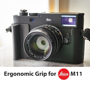 Leica M11 handgrip with AirTag Slot - Tripod Quick Release - Custom 3D Printed - Half Case or Hand Grip - Protects Paint - Ergonomic Design