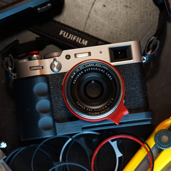 Fujifilm Fuji X100V & X100VI Camera Leica Style Manual Focus Ring Tab 3D Printed | Perfect gift for photographers | Christmas Gift