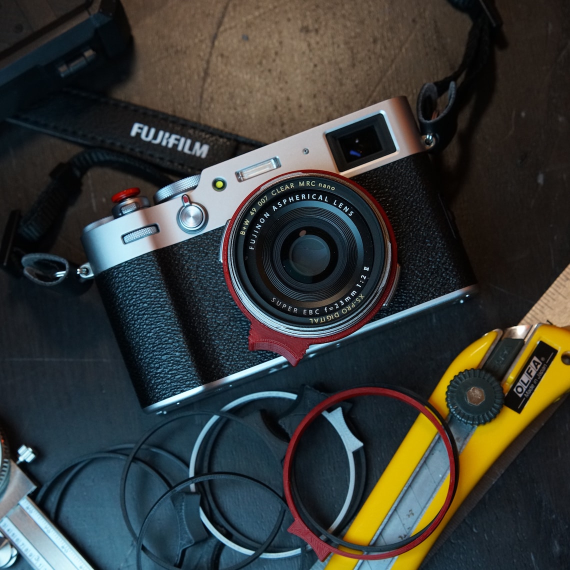 Fujifilm Fuji X100V Camera Leica Style Manual Focus Ring Tab Etsy