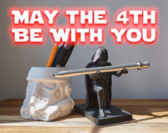 Star Wars Darth Vader Pen Holder | Pen Holder Set | Star Wars Fan Gift | Home Office Decor | May the 4th | Christmas Gift