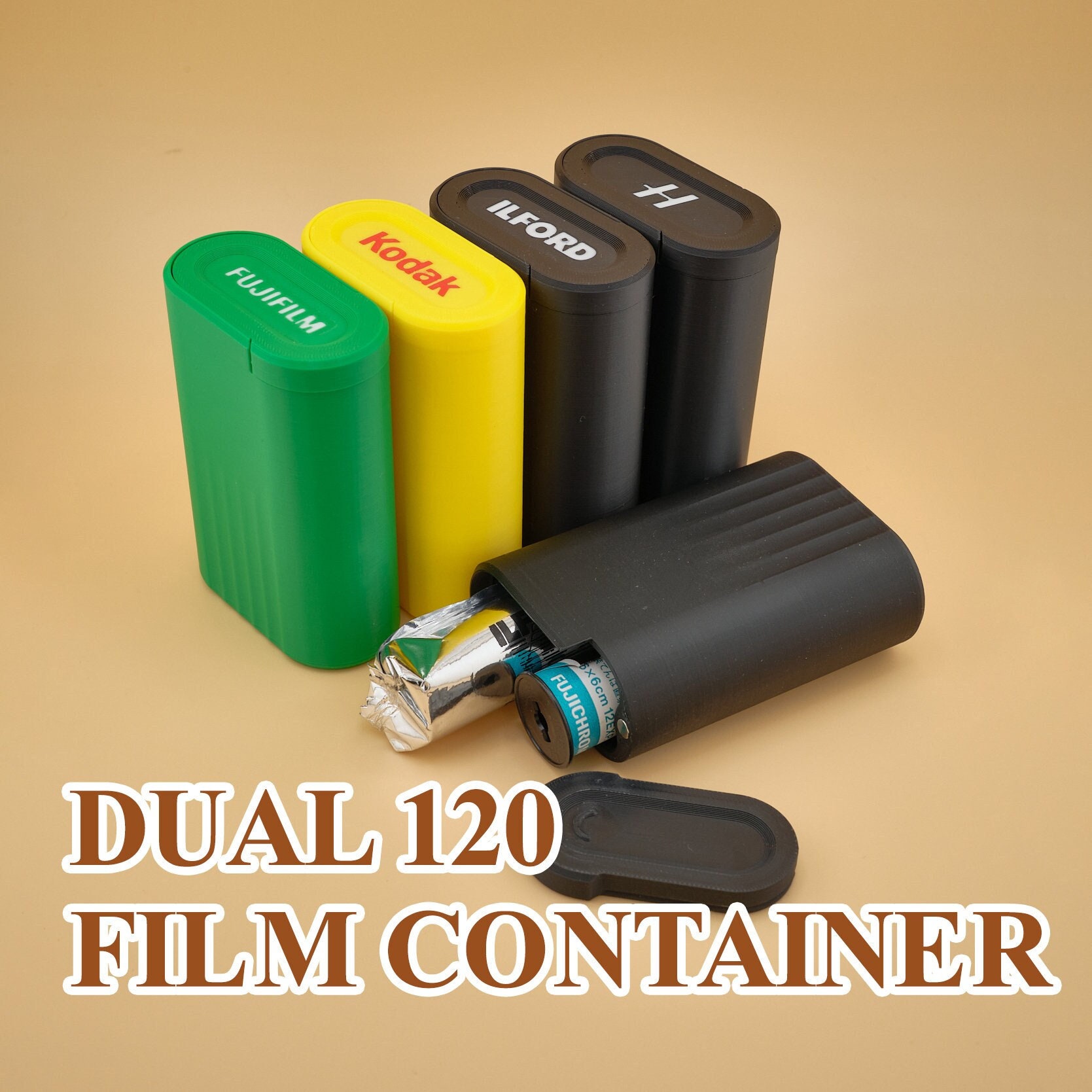 Retro 120mm Film Container - Holds 2 Rolls | Father's Day Gift - Etsy