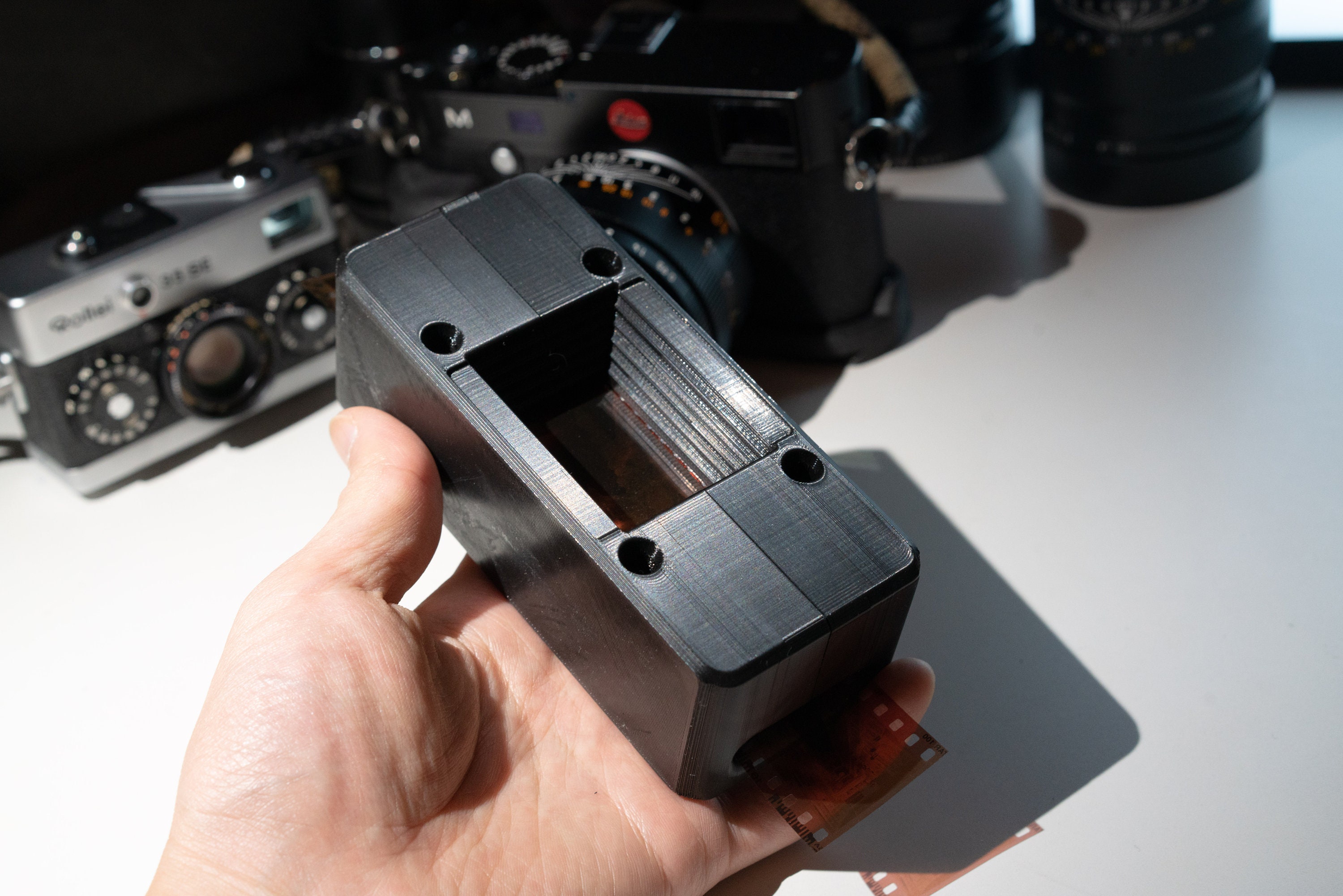 35mm Filmbehälter Aufbewahrungsbox - Hartschalenkoffer Für 5 Rollen 135 Film Schwarz