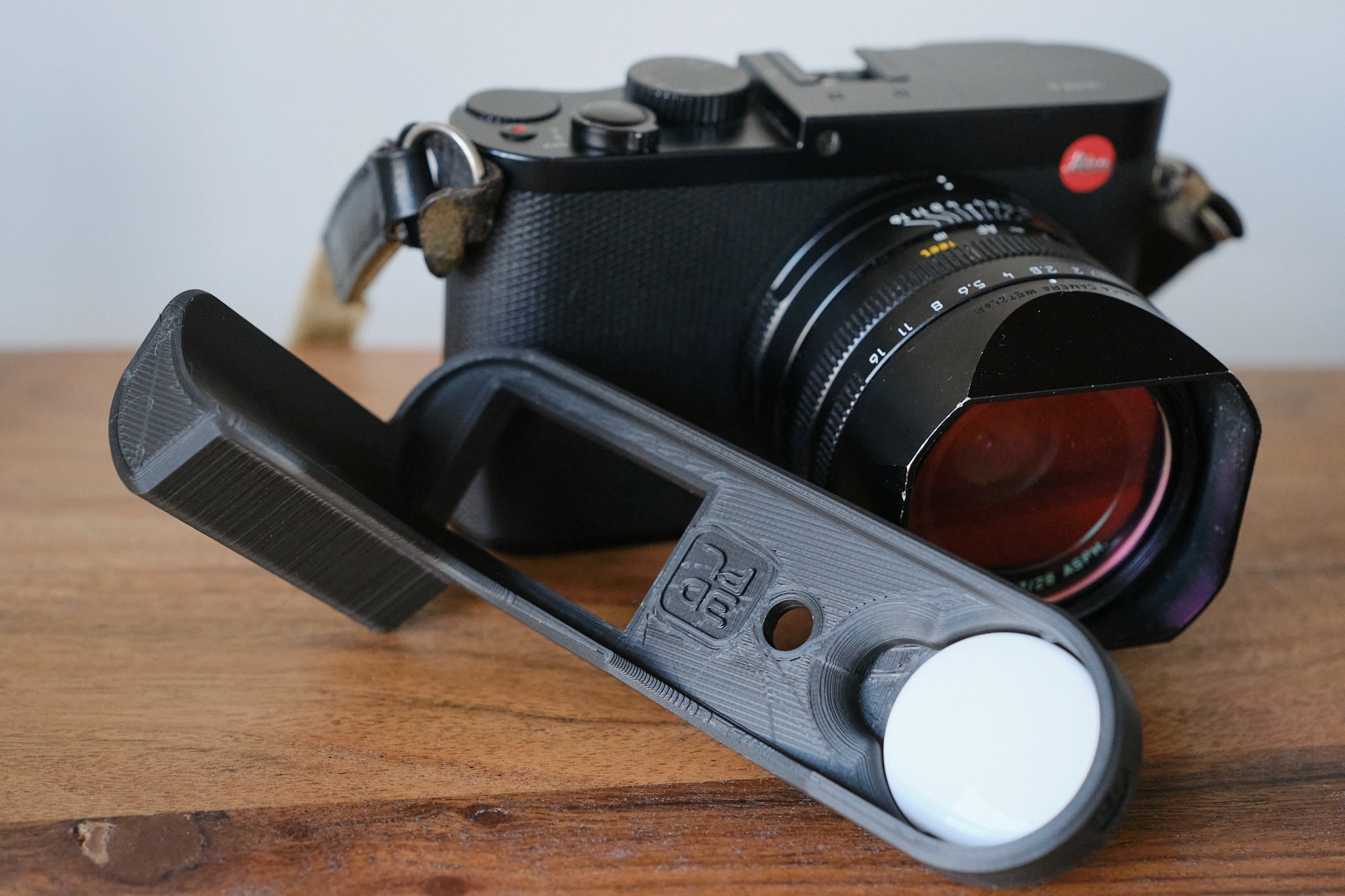 Leica Q Hand Grip With Open Battery Window and Built-in Apple