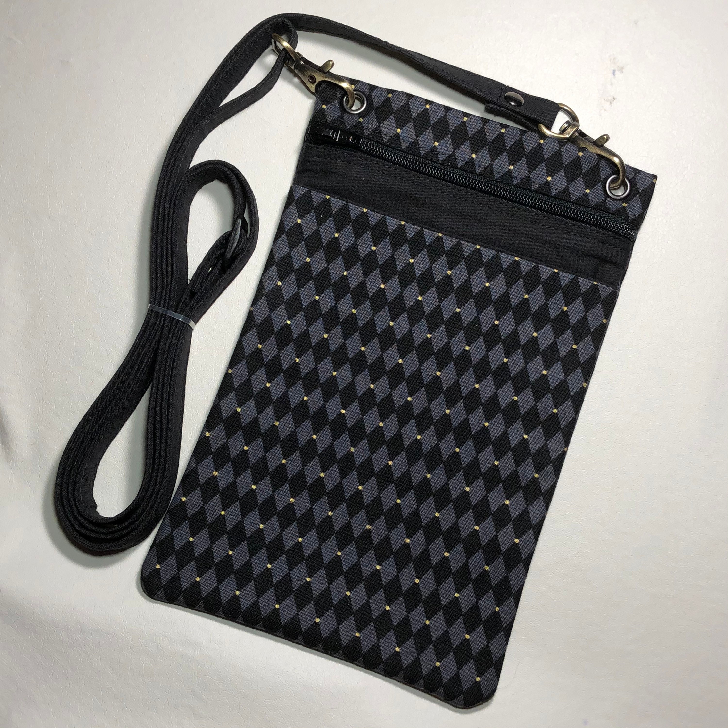 Cross Body Small Cell Phone Purse Hipster Crossbody Bag Black Etsy