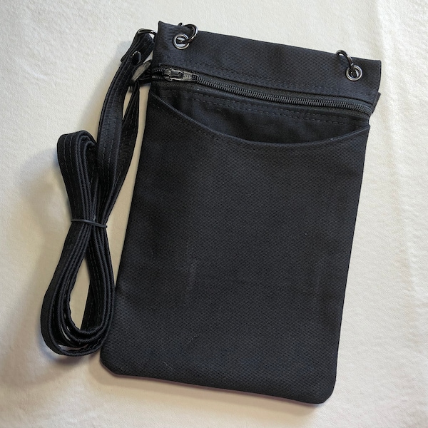 Black Small Crossbody Cell Phone Purse Crossbody Sling Bag