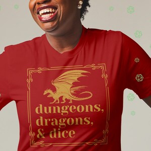 Dungeons, Dragons and Dice DnD Shirt | Dungeons and Dragons RPG Shirt | D&D T-Shirt | DnD Gifts | RPG Gifts