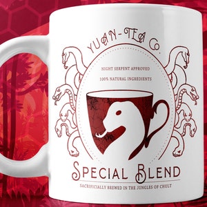 D&D Yuan-Tea Special Blend Yuan-Ti Mug | Dungeons and Dragons Mugs | DnD Mugs | Roleplaying Mugs | RPG Mugs | DnD | DnD Gifts