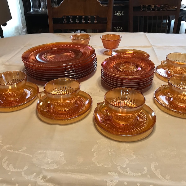 Vintage Marigold Carnival Glass Collection - Items sold separately