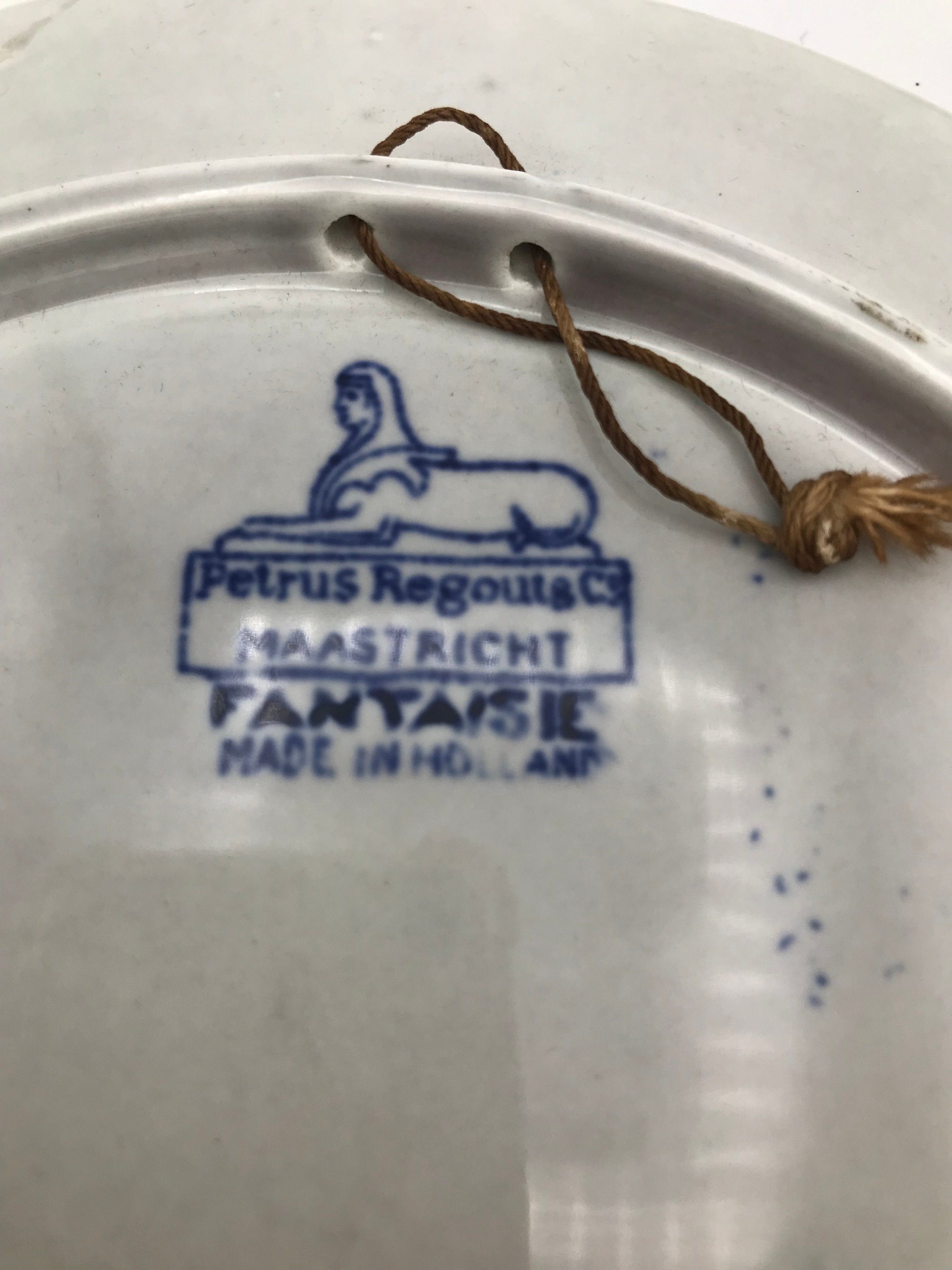 Vintage Petrus Regout & Co Maastricht Fantaisie Delft Blue