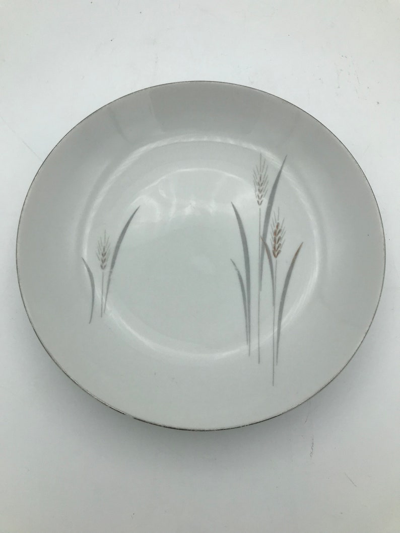 Midcentury Modern Platinum Wheat Fine China 7.5 Cereal Etsy