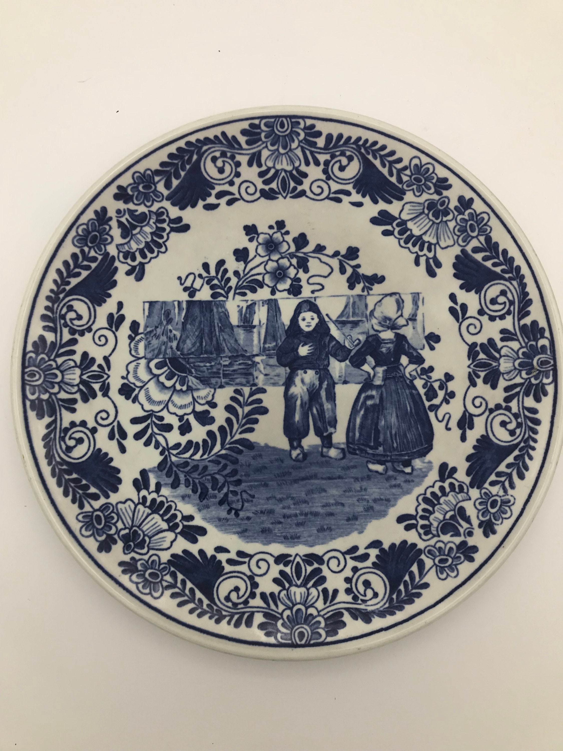 MAASTRICHT P.REGOUT オランダ 5客 染付蛮国舶来絵付皿 MAASTRICHT P.REGOUT オランダ 染付蛮国舶来絵付皿 【公式通販】 5客 食器