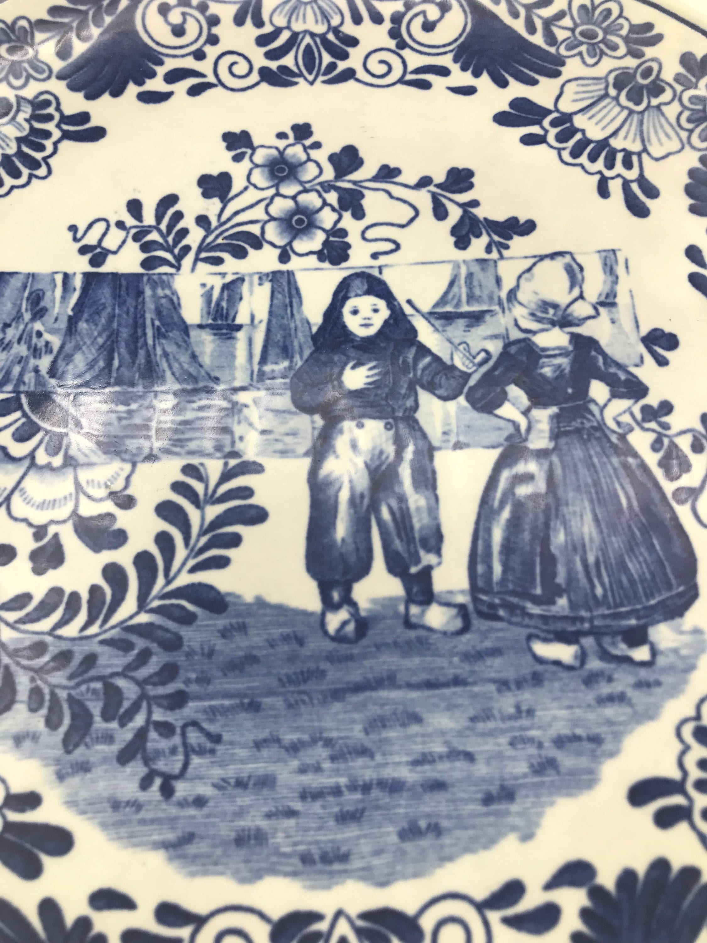 Vintage Petrus Regout & Co Maastricht Fantaisie Delft Blue