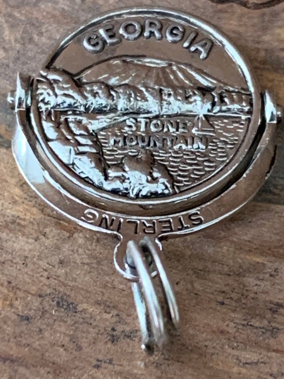 Vintage Sterling Silver Georgia Charm - image 2