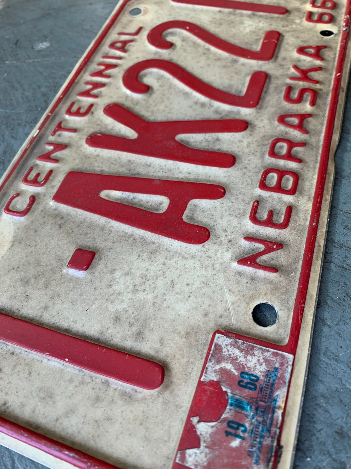 Vintage 1966 Nebraska License Plate | Etsy