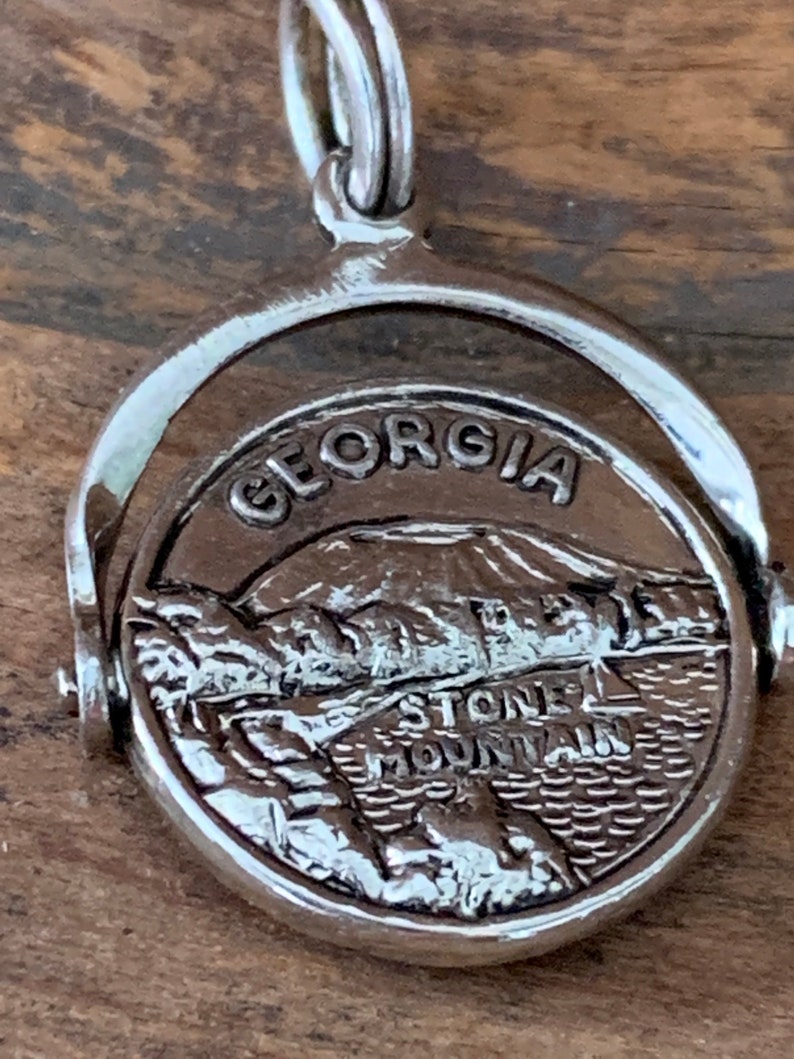 Vintage Sterling Silver Georgia Charm image 3