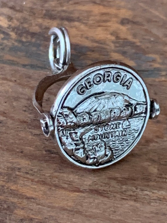 Vintage Sterling Silver Georgia Charm - image 5