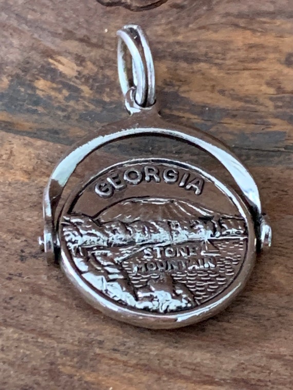 Vintage Sterling Silver Georgia Charm - image 1