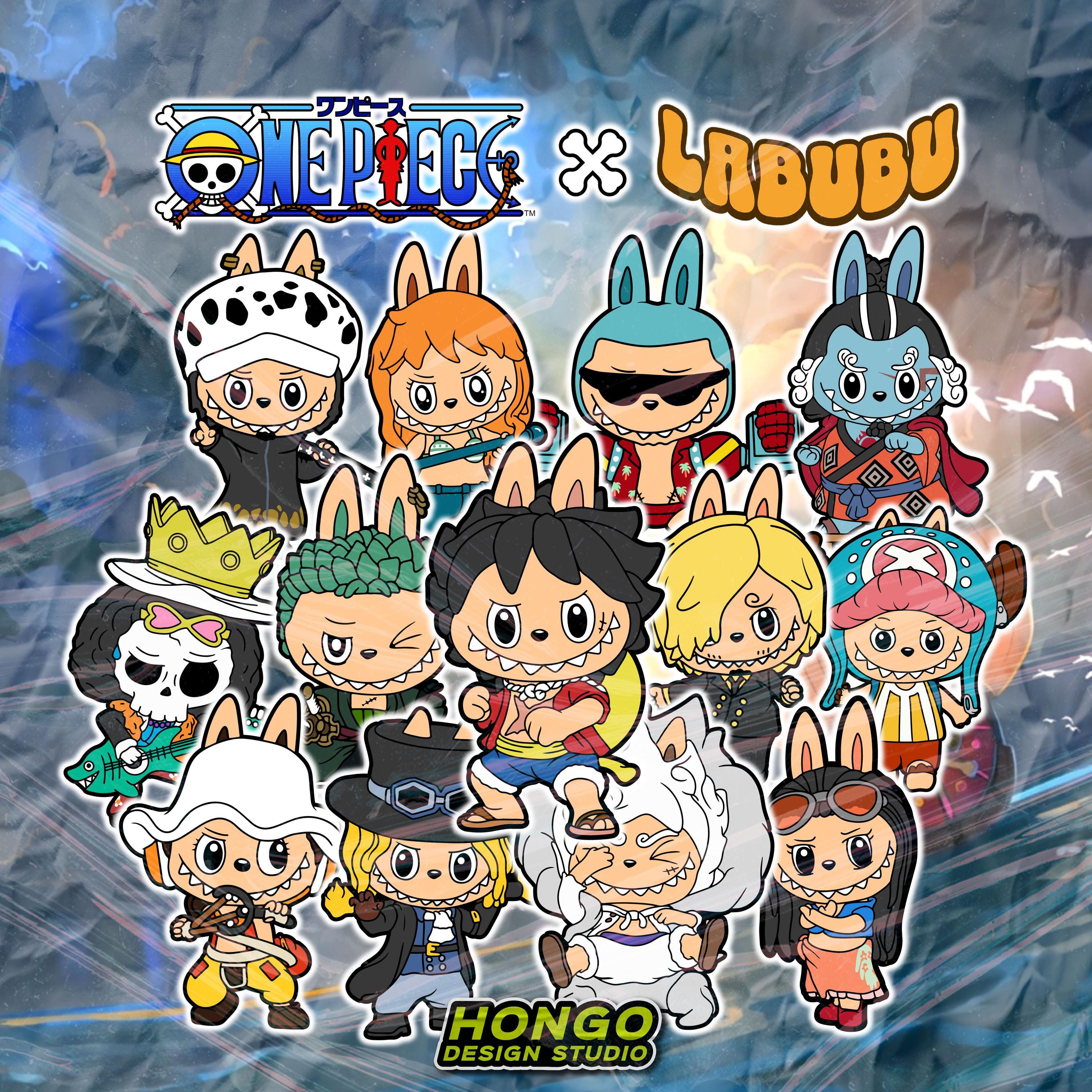 LABUBU X ONE PICE - 13 Digital Files,high Definition
