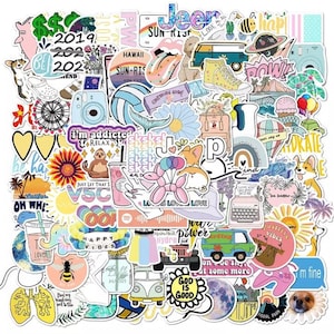 Wholesale 50Pcs Inspirational Theme Paper Cartoon English Word Stickers Set  