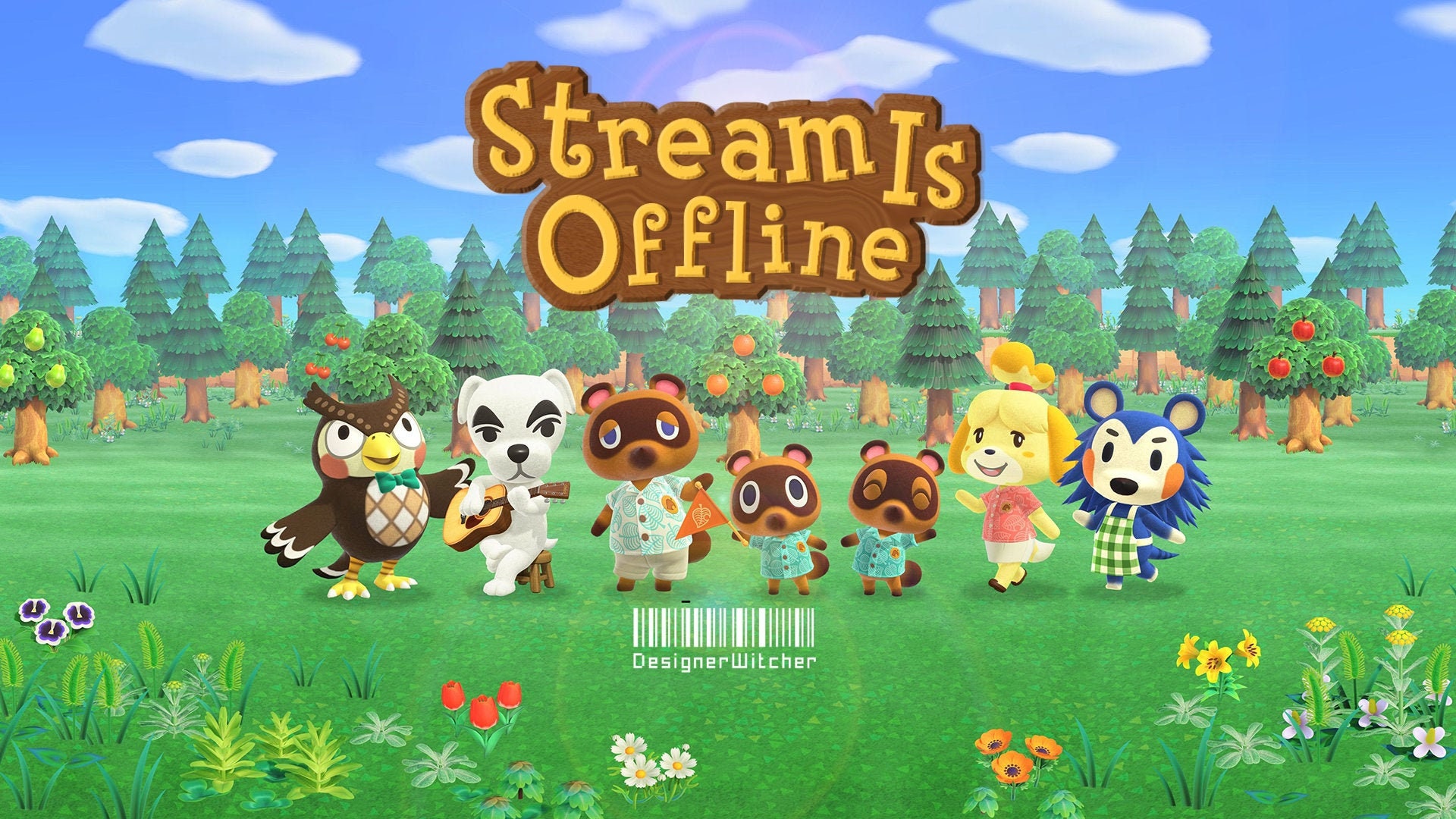 Cute 4x Twitch Stream Screens Banner Pack Animal Crossing | Etsy
