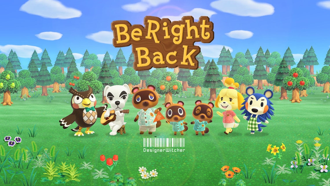 Cute 4x Twitch Stream Screens Banner Pack Animal Crossing Etsy