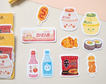 korean food sticker etsy
