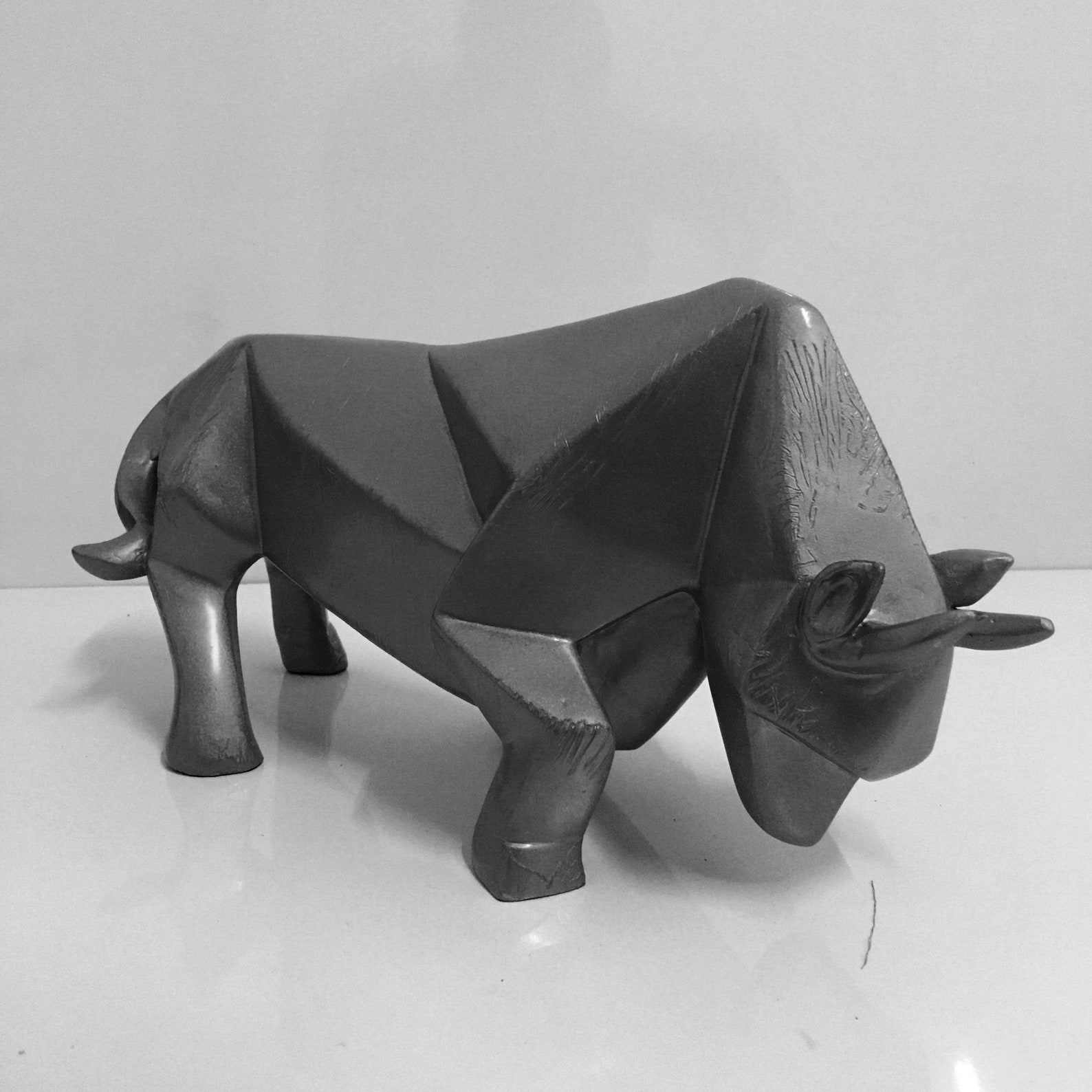 Bull Statue Share Market Room Desk Decor Home Etsy