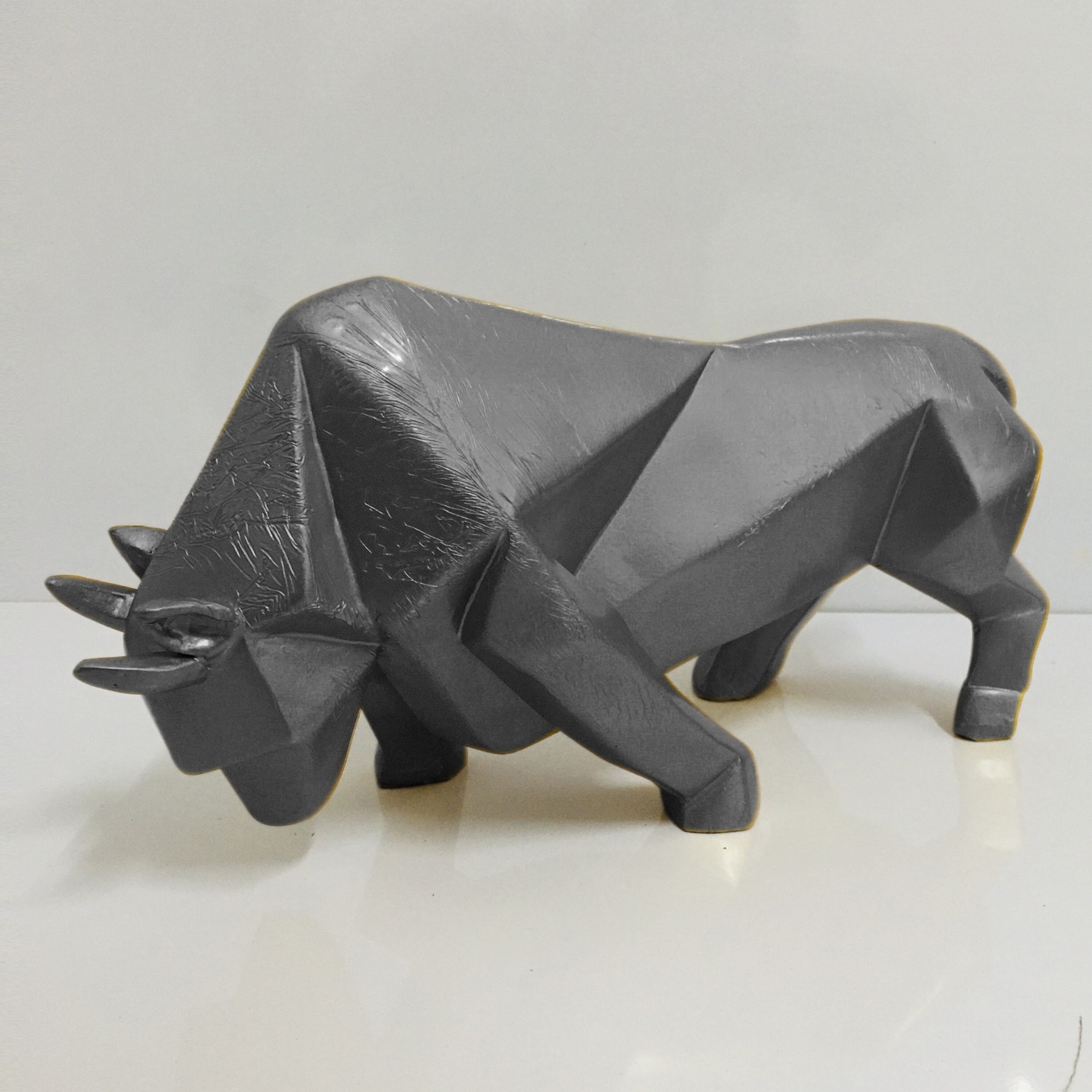 Bull Statue Share Market Room Desk Decor Home Etsy