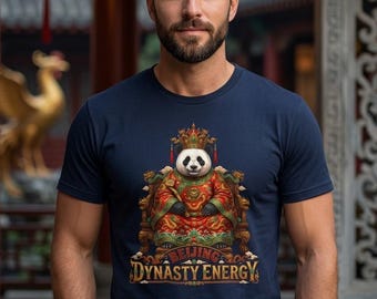 Panda Emperor T-Shirt Beijing Dynasty Energy Graphic Tee