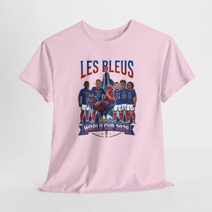 Kylian Mbappe France Soccer Shirt | Les Bleus 2026 World Cup Football Tee Light Pink