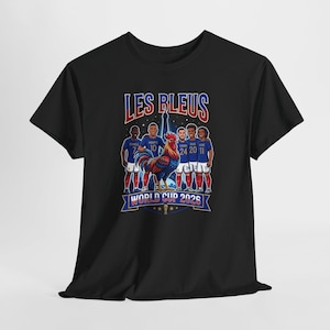 Kylian Mbappe France Soccer Shirt | Les Bleus 2026 World Cup Football Tee Black