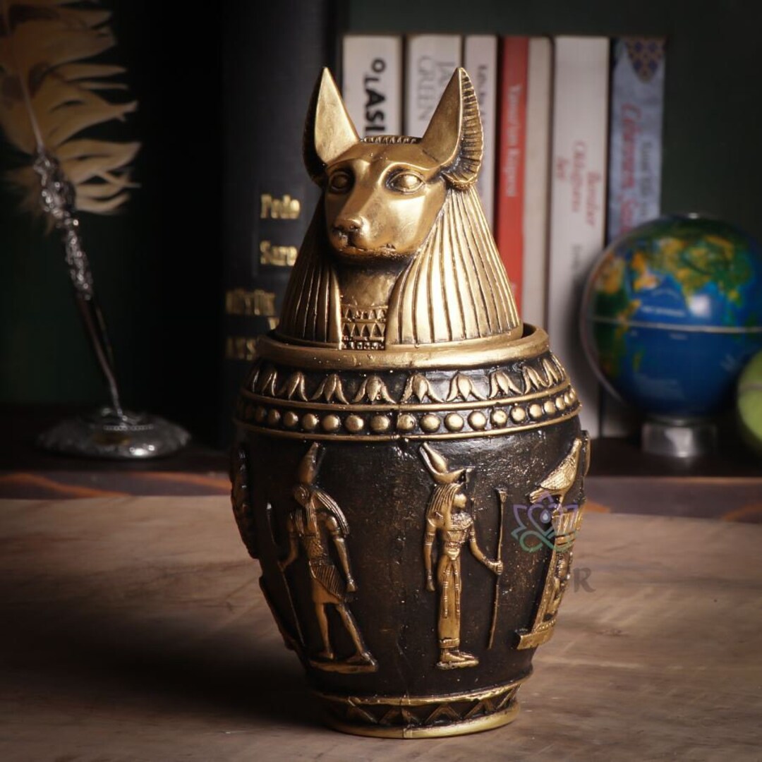 Anubis Antique Jewelry Box, Antique Gift Cubes, Ancient Egyptian Gift ...