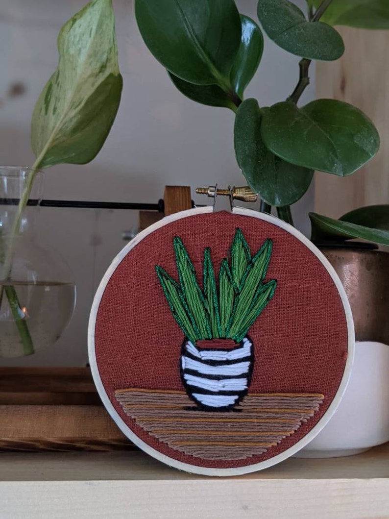 Download mother of plants hand stitched embroidery plant lovers ...