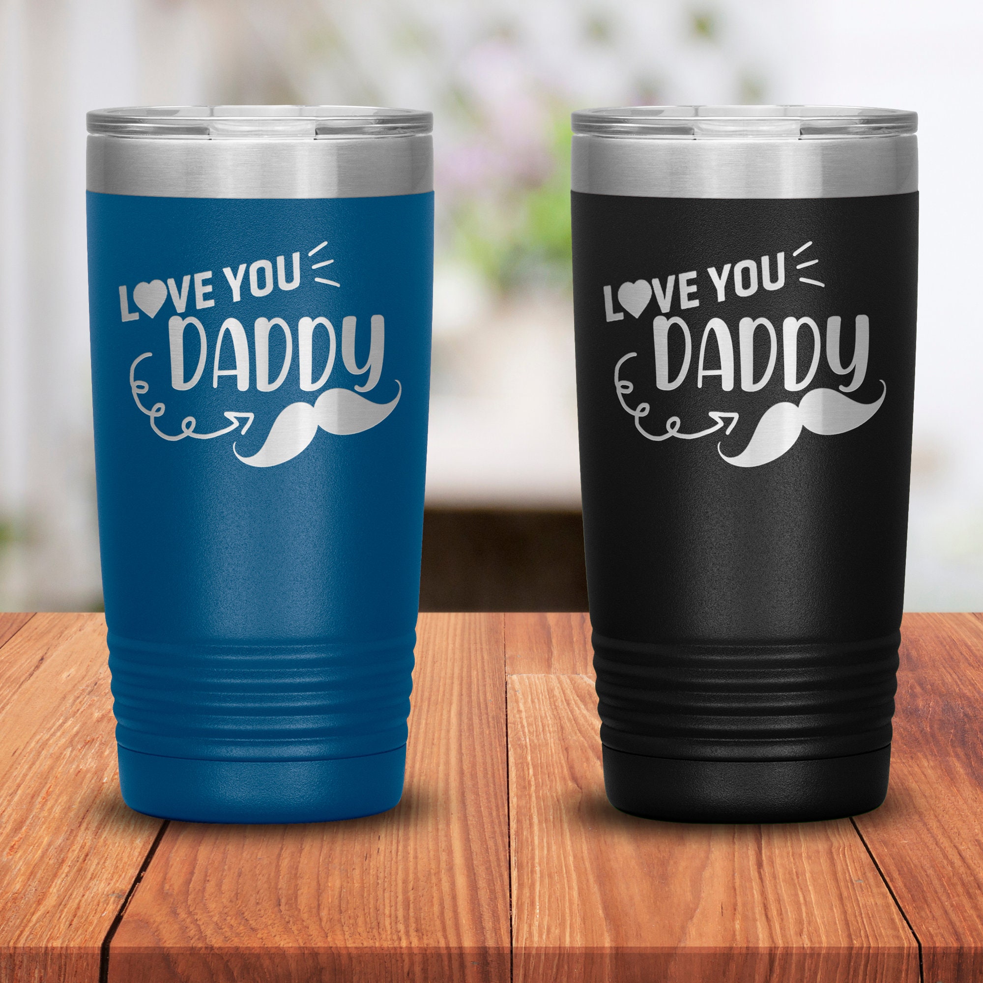 Love You Daddy Tumbler 20oz Tumbler Father's Day Gift Etsy