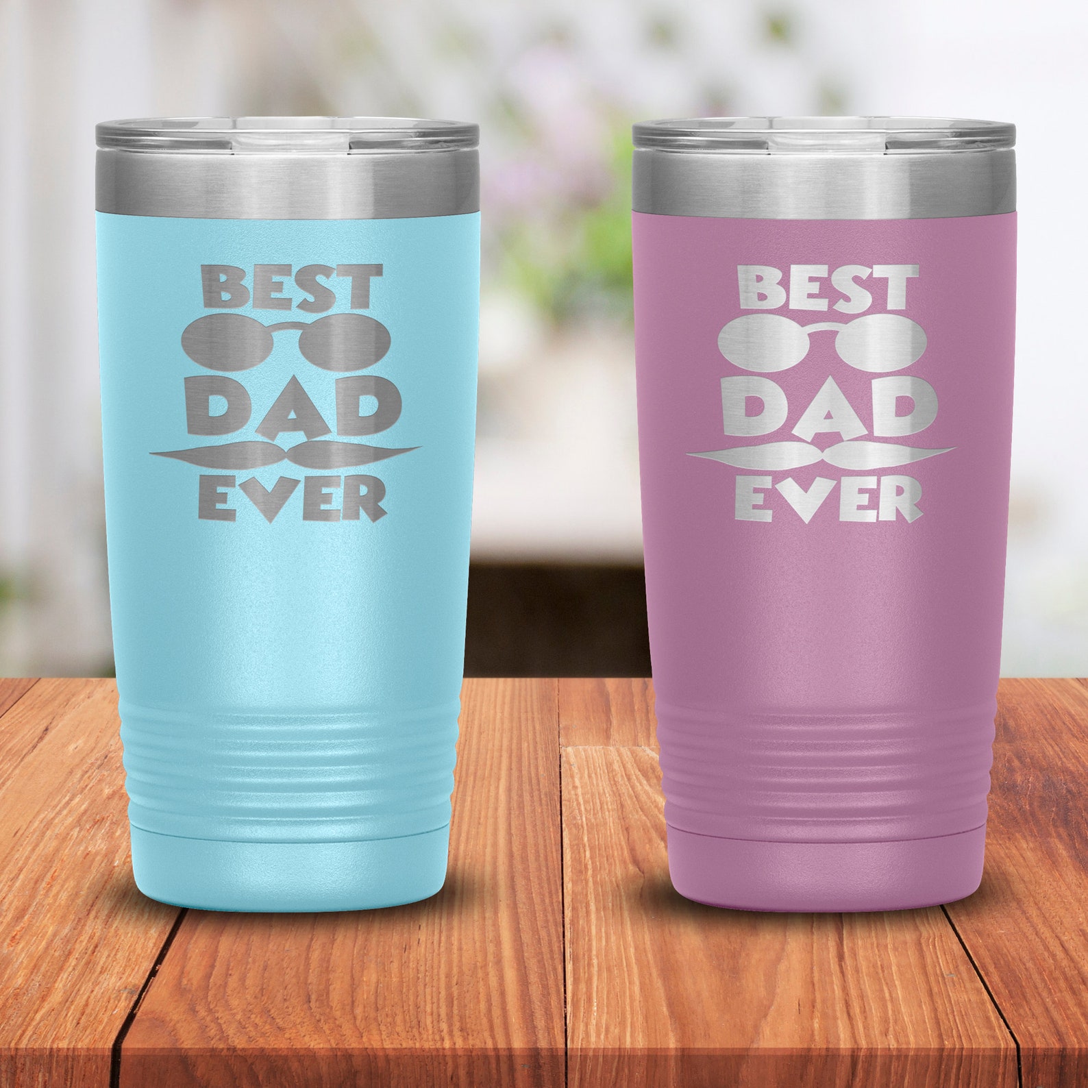 Best Dad Ever Tumbler 20oz Tumbler Father's Day Gift Etsy