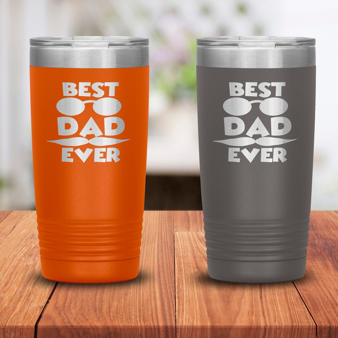 Best Dad Ever Tumbler 20oz Tumbler Father's Day Gift Etsy