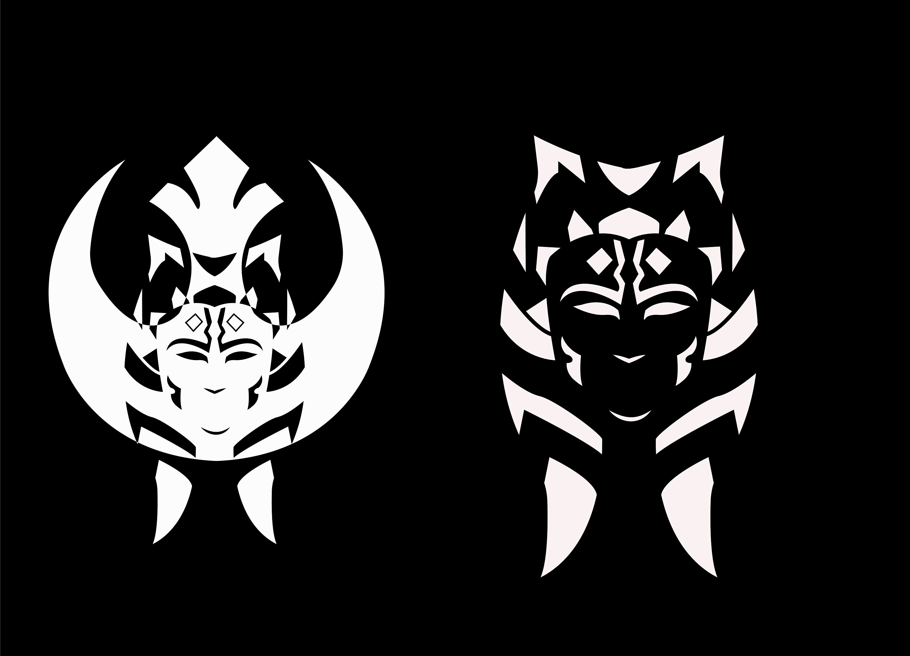 Ahsoka Tano SVG vector file star wars Mandalorian Ahsoka Etsy