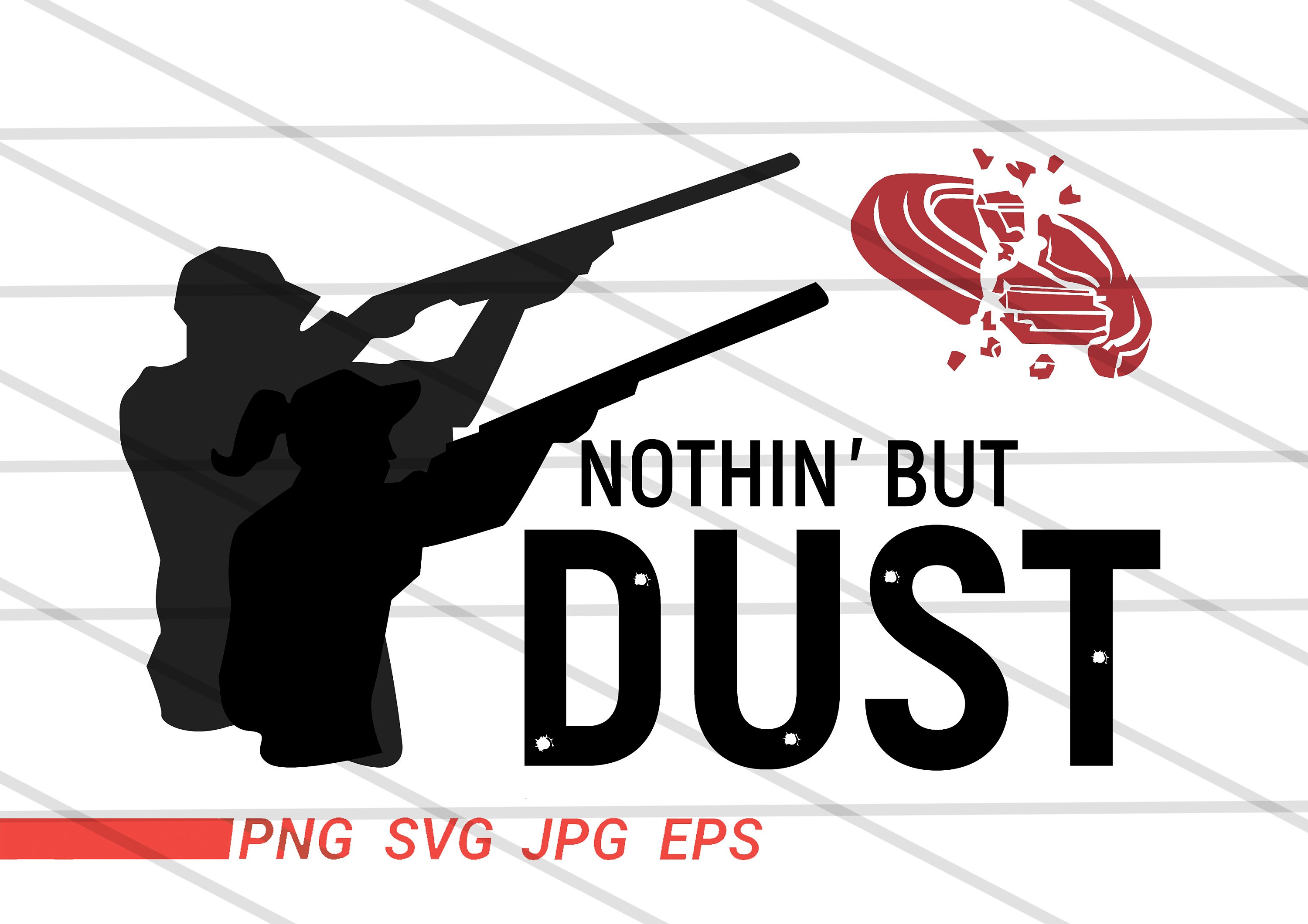 Trapshooting SVG FileSkeet Shooting svgNothin But Dust Clay | Etsy