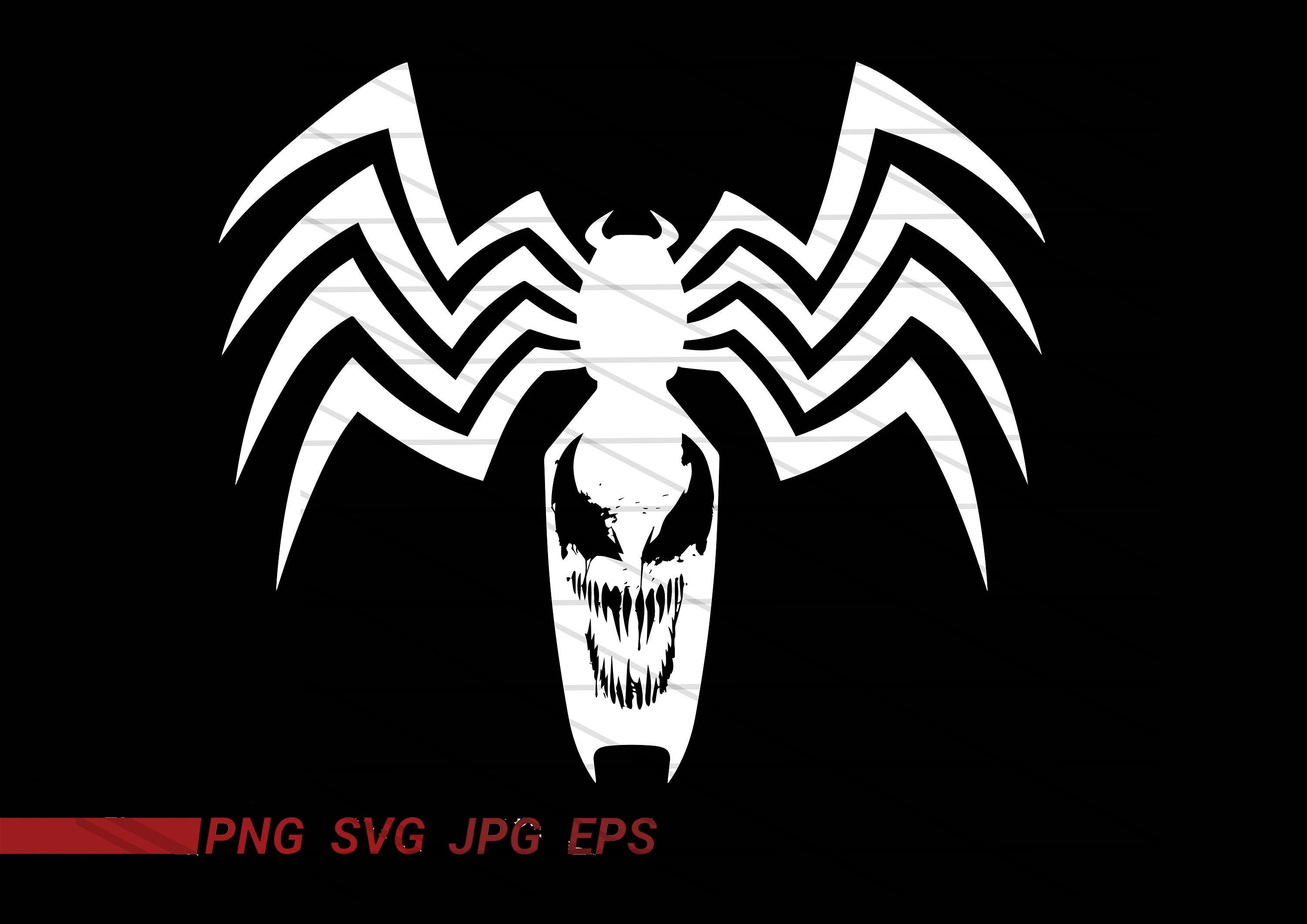 Venom SVG Silhouette Vector PNG SVG EpS Sublimation T-shirt | Etsy